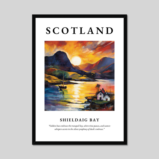 Poster of Shieldaig Bay, Scotland.