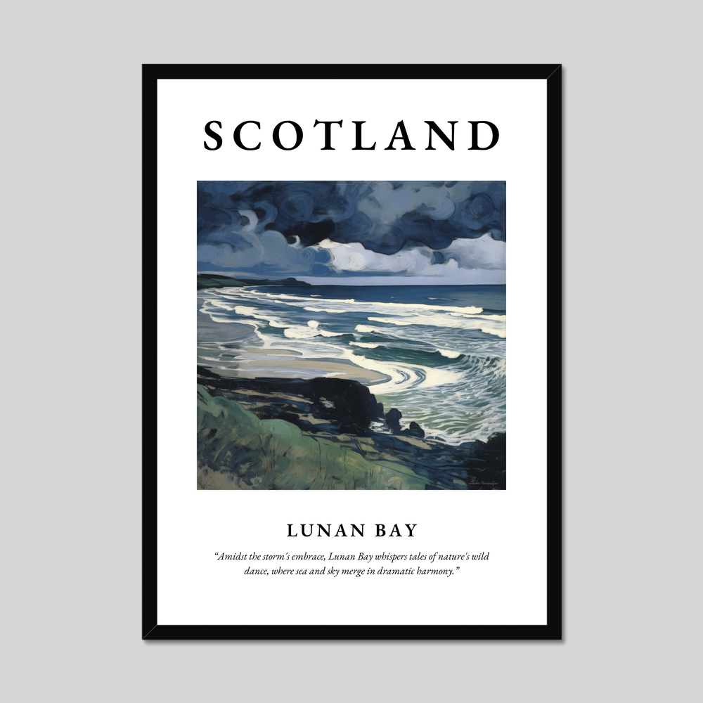 Poster of Lunan Bay, Scotland.