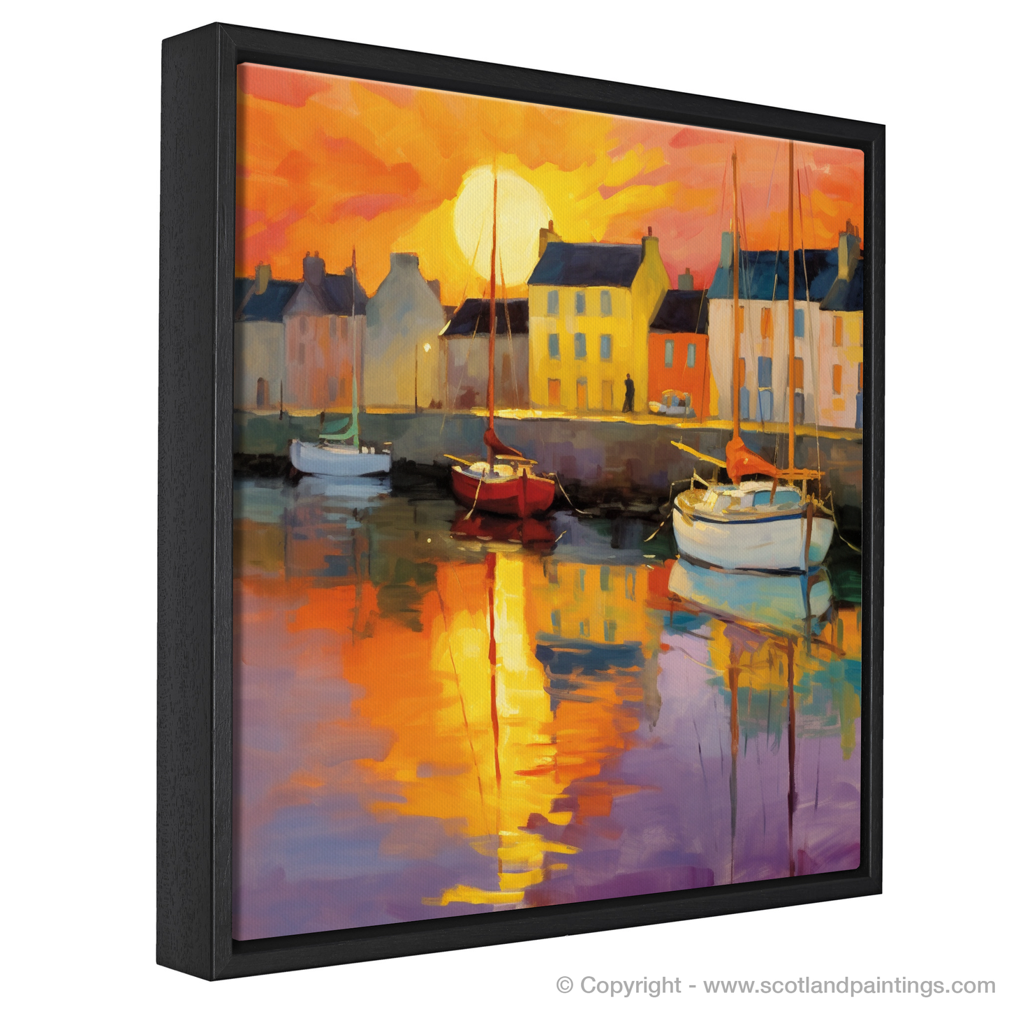 Sunset Blaze at Anstruther Harbour