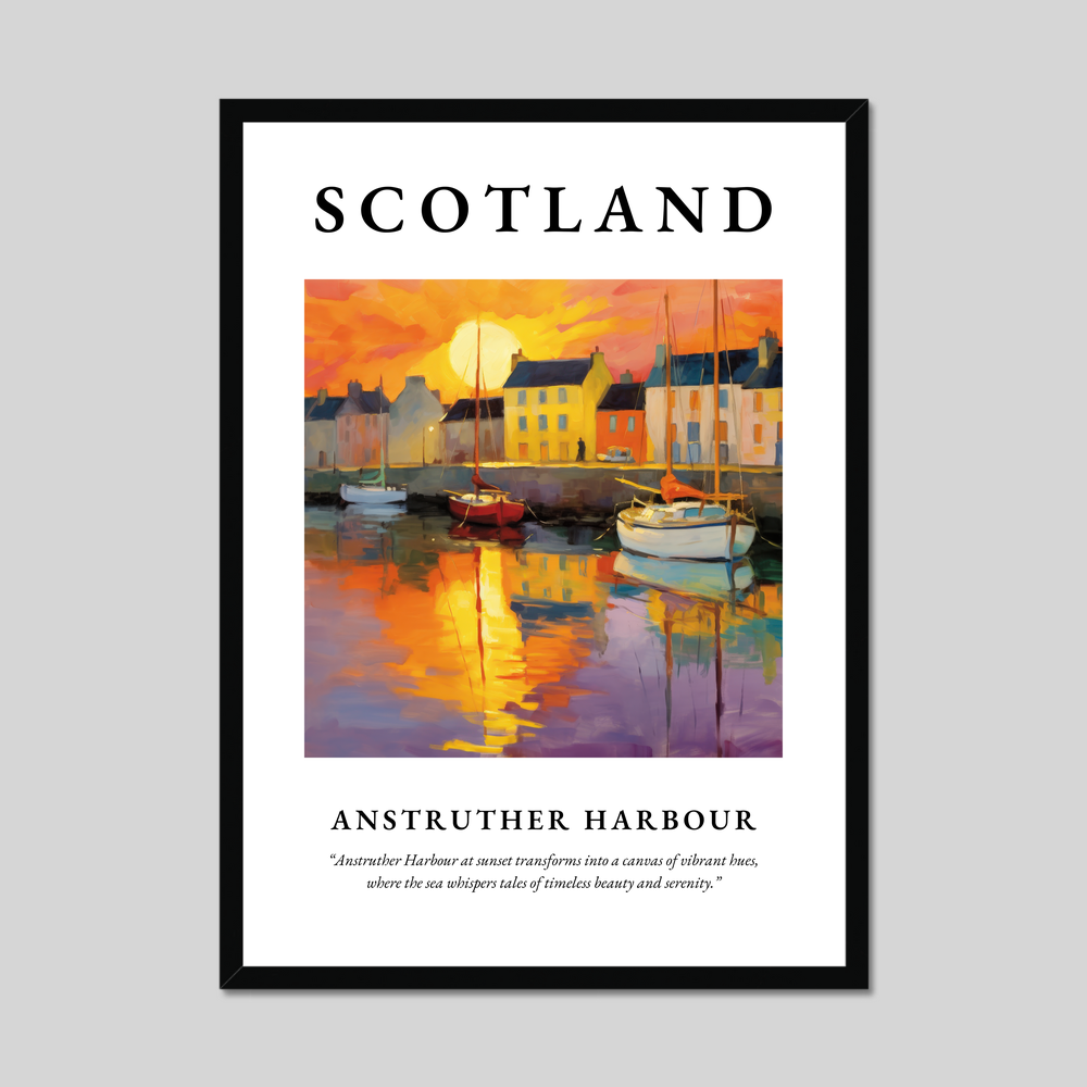 Poster of Anstruther Harbour, Scotland.