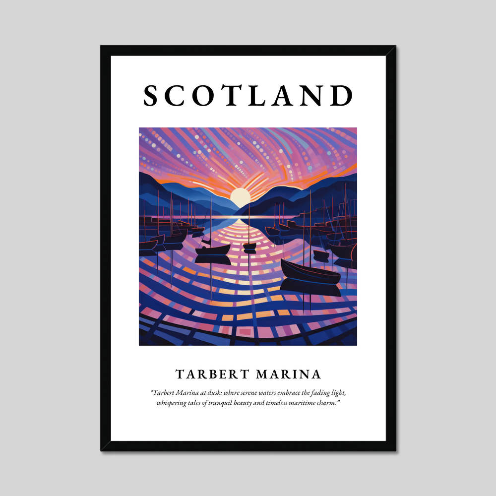 Poster of Tarbert Marina, Scotland.