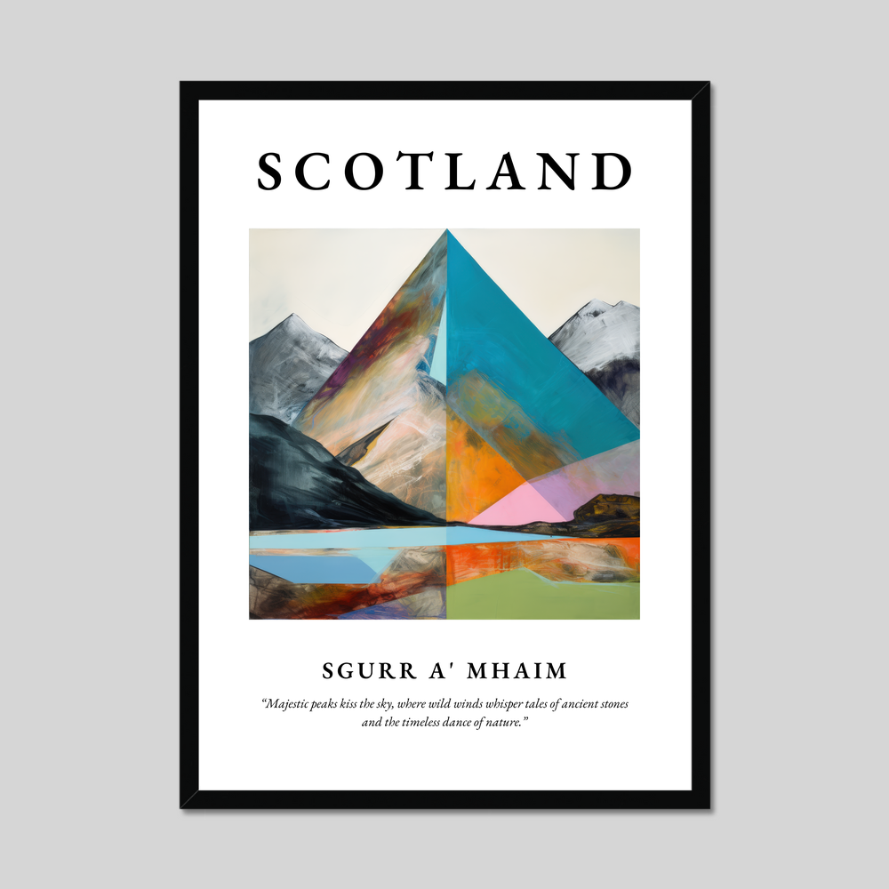 Poster of Sgurr a' Mhaim, Scotland.