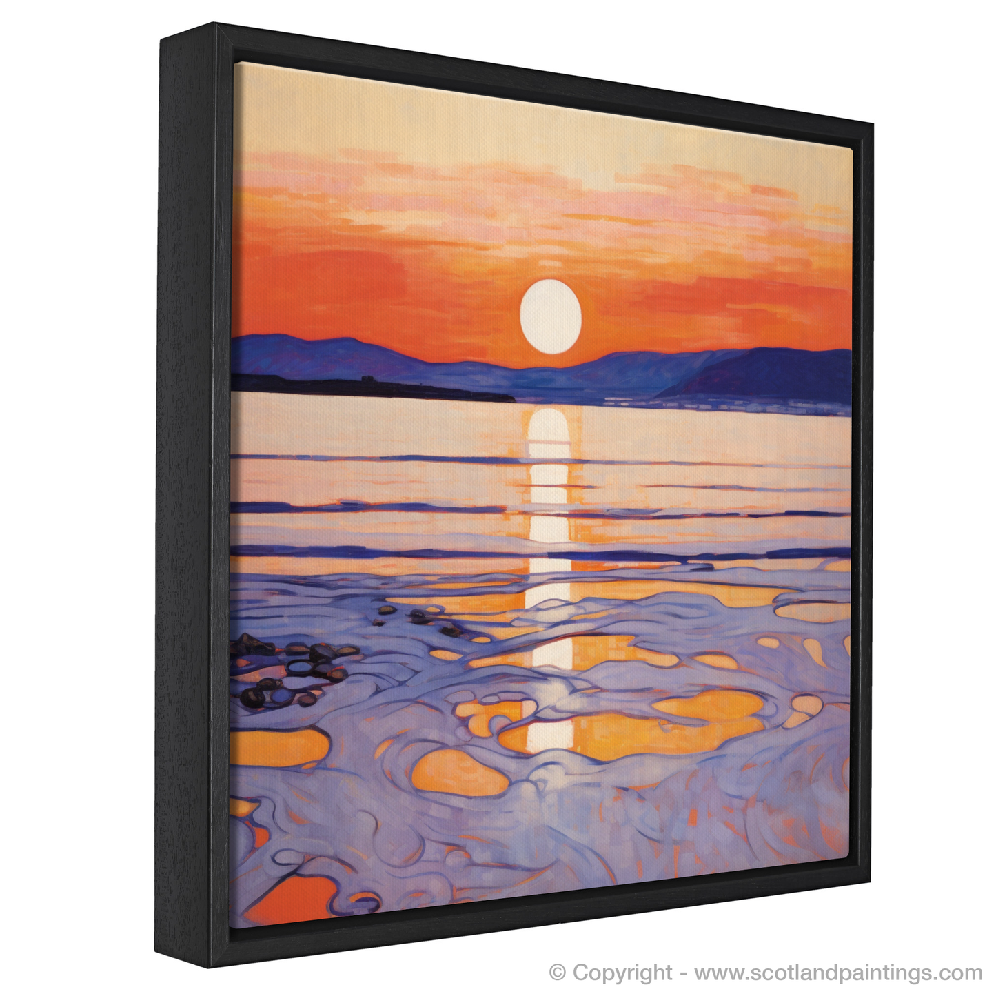 Cubist Sunset at Longniddry Beach