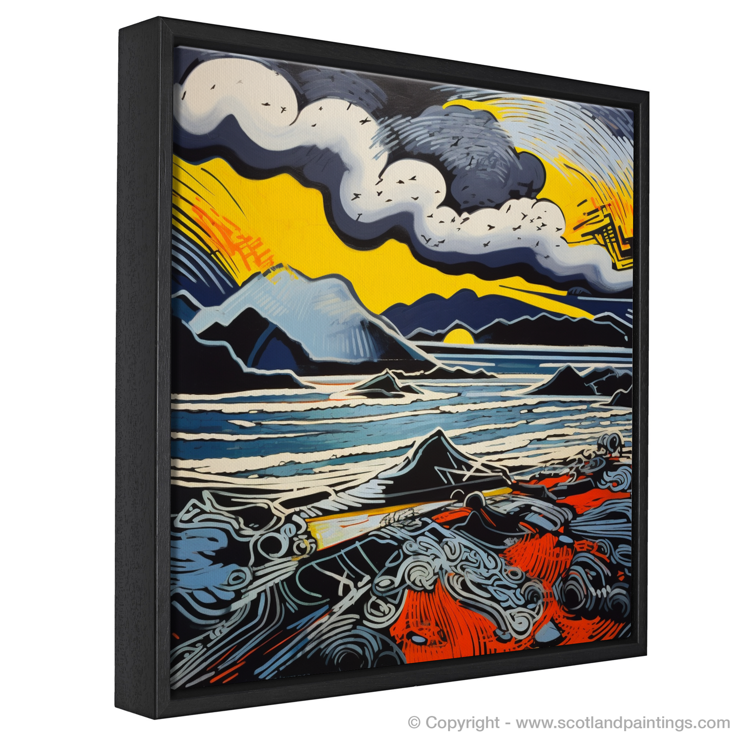 Stormy Kiloran: A Pop Art Tribute to Scotland's Fierce Coast