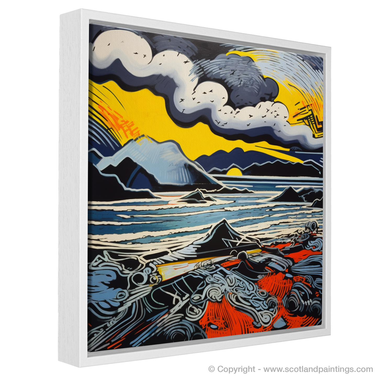 Stormy Kiloran: A Pop Art Tribute to Scotland's Fierce Coast