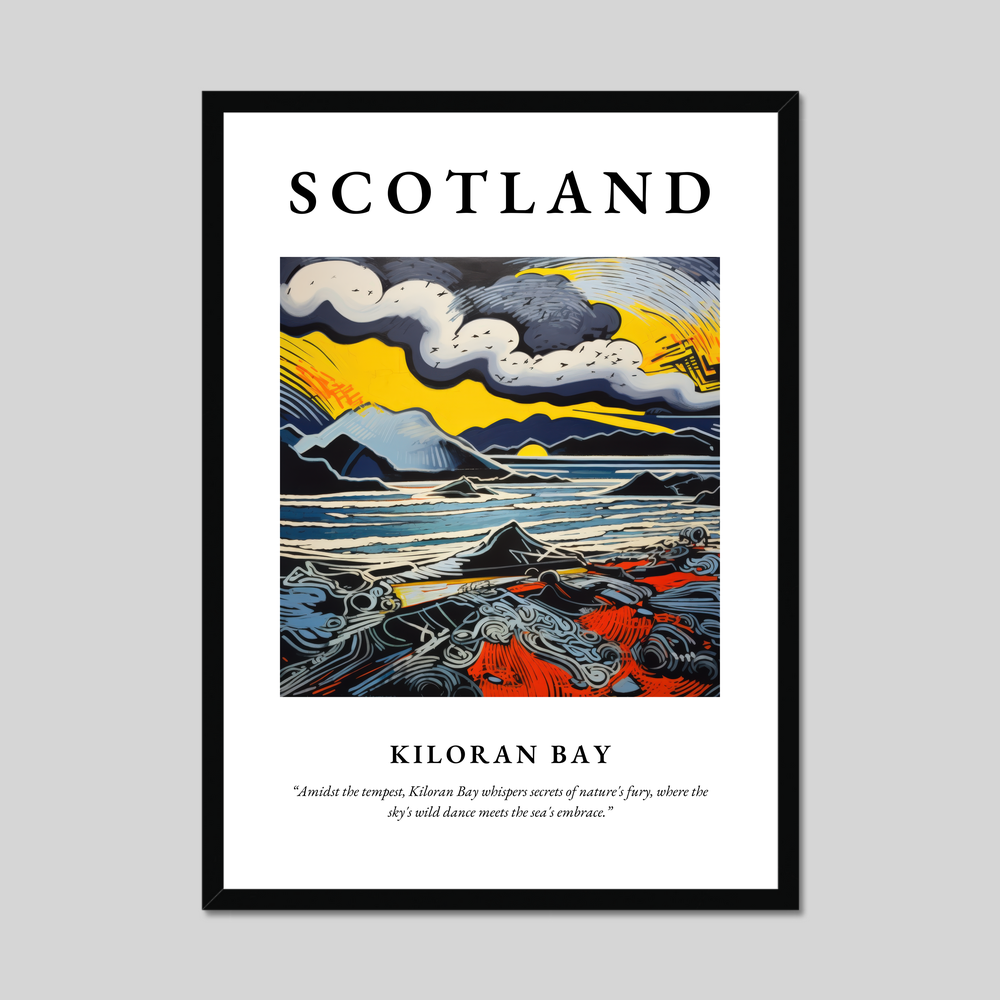 Poster of Kiloran Bay, Scotland.