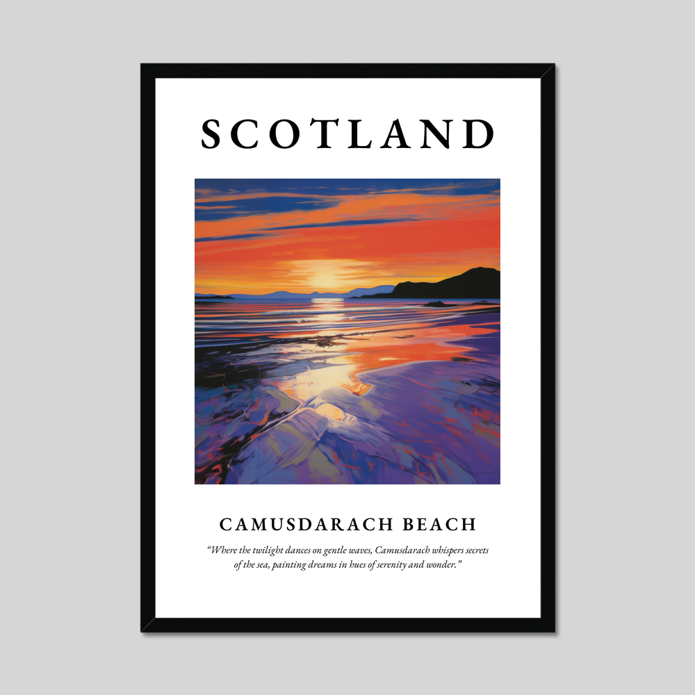 Poster of Camusdarach Beach, Scotland.