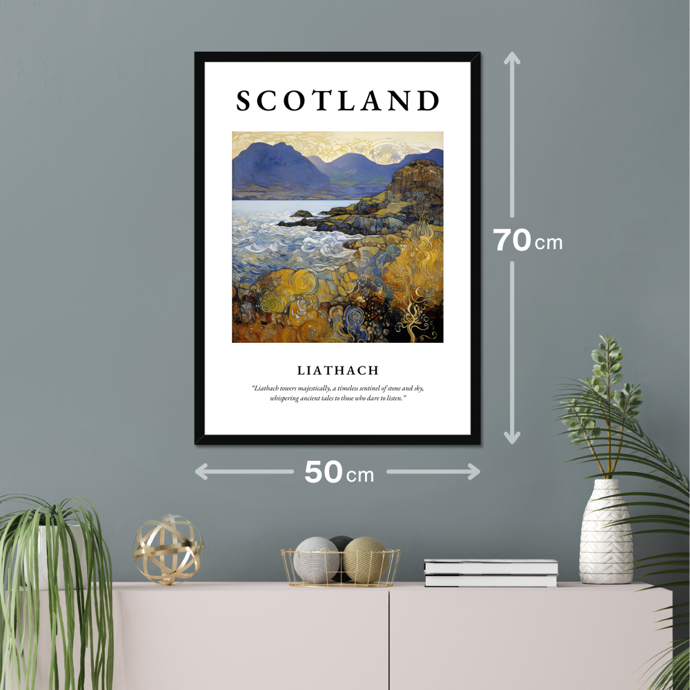 Poster of Liathach hanging on a wall