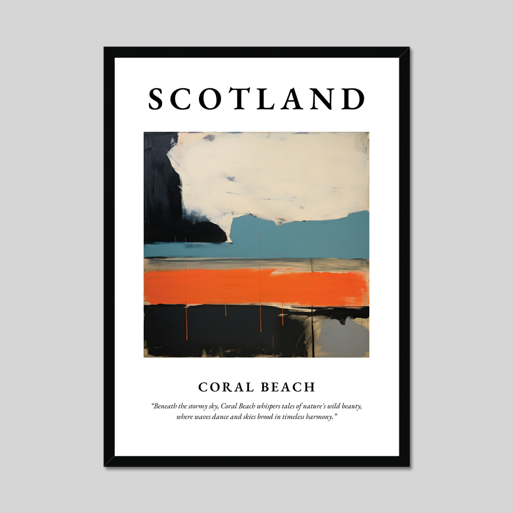 Poster of Coral Beach, Scotland.