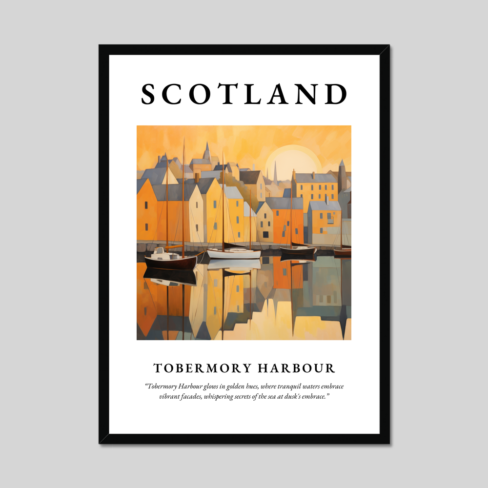 Poster of Tobermory Harbour, Scotland.