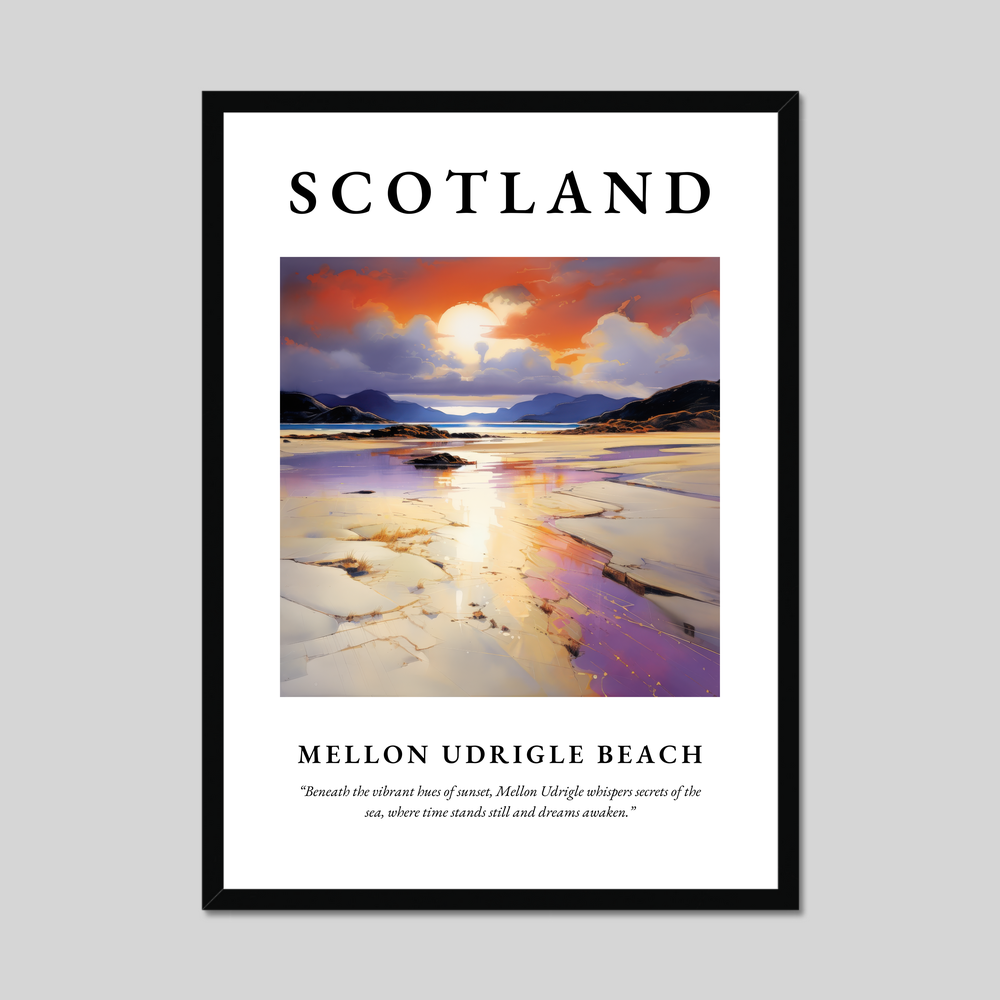 Poster of Mellon Udrigle Beach, Scotland.