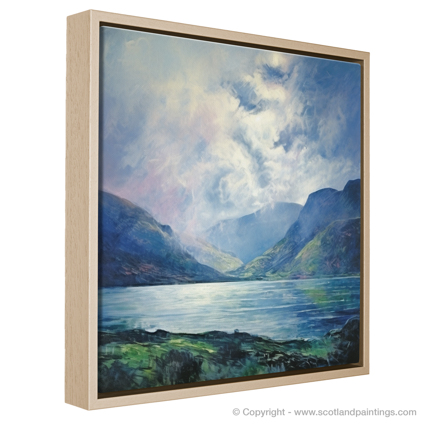 Loch Glencoul Serenity: A Colour Field Tribute to Scottish Wilderness