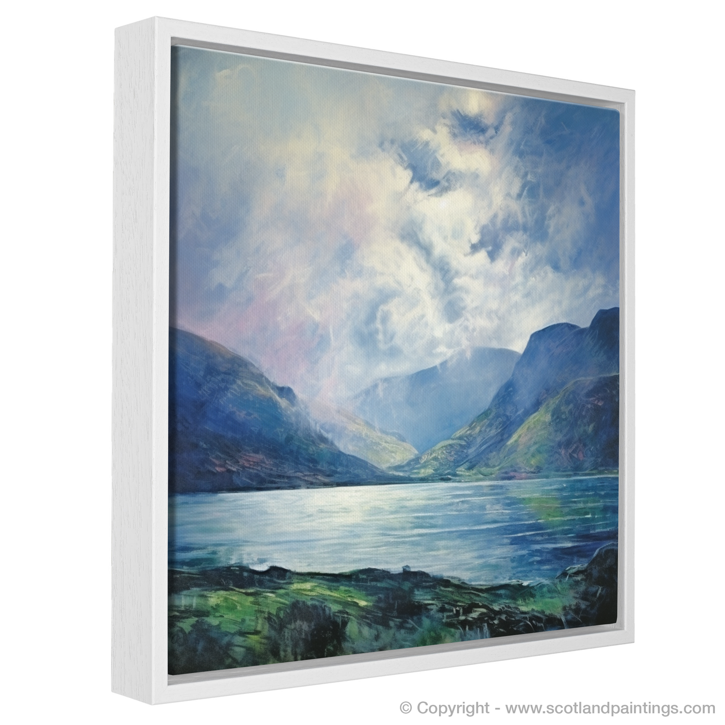 Loch Glencoul Serenity: A Colour Field Tribute to Scottish Wilderness