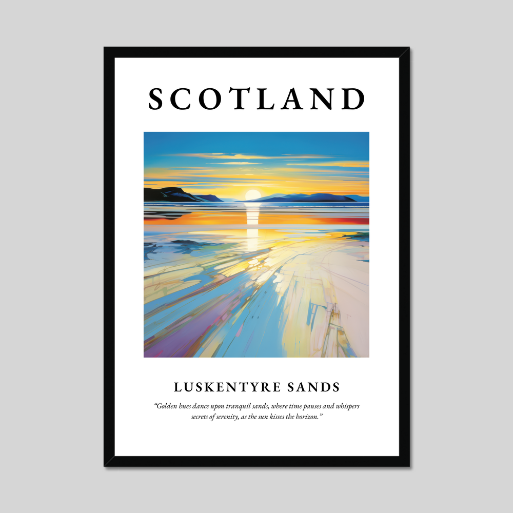 Poster of Luskentyre Sands, Scotland.