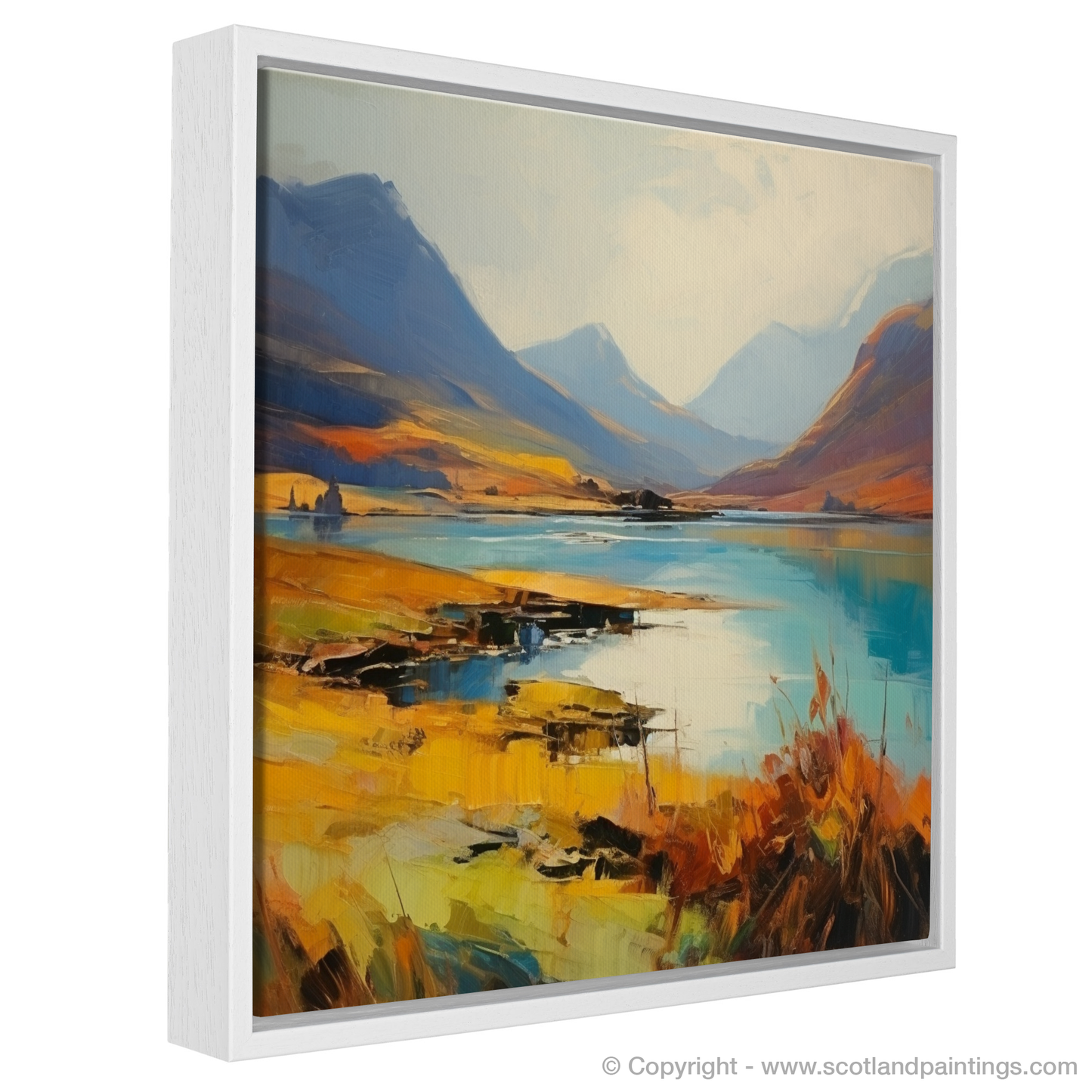 Highland Serenity: A Color Field Tribute to Glen Falloch
