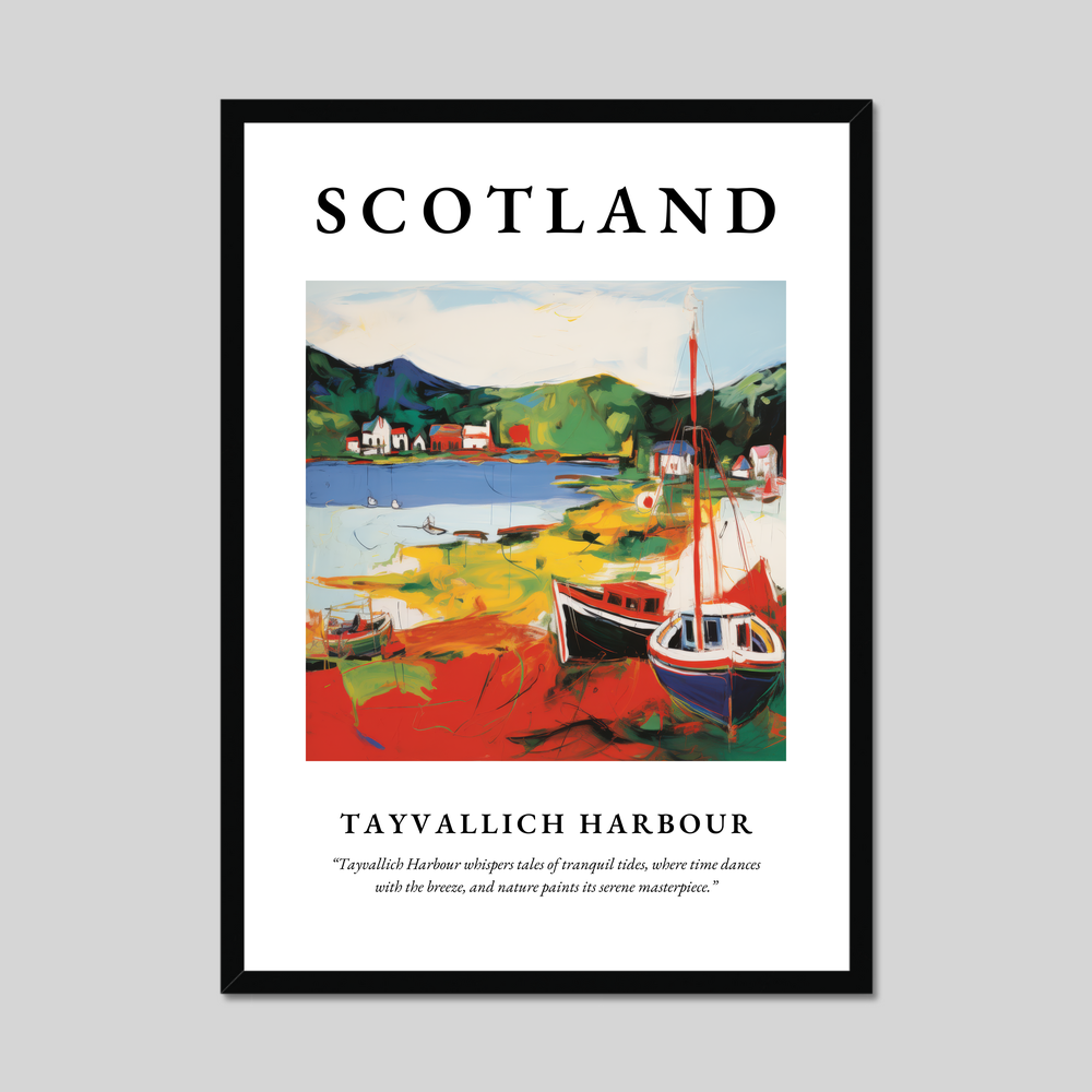 Poster of Tayvallich Harbour, Scotland.