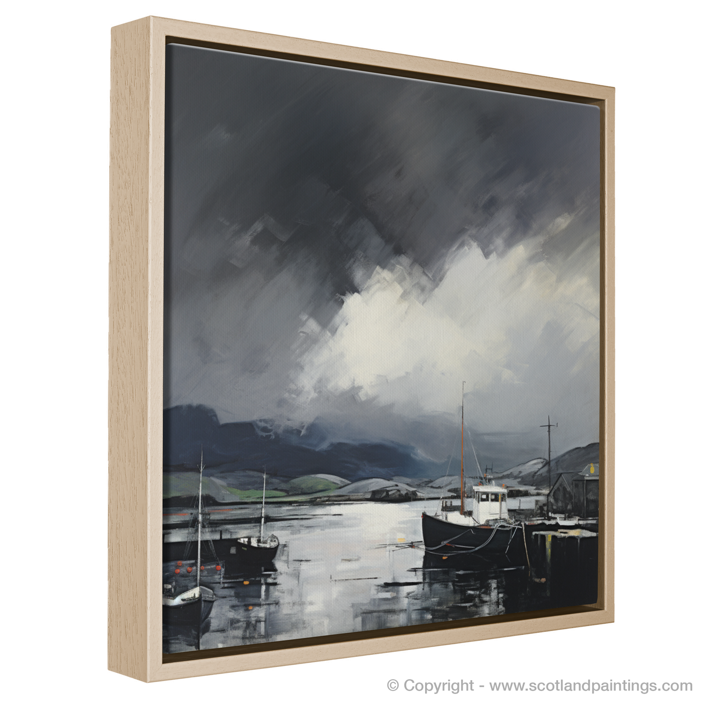 Storm Over Mallaig Harbour: A Minimalist Ode to Scotland's Coast