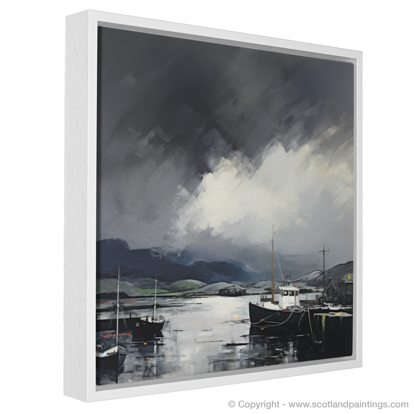 Storm Over Mallaig Harbour: A Minimalist Ode to Scotland's Coast