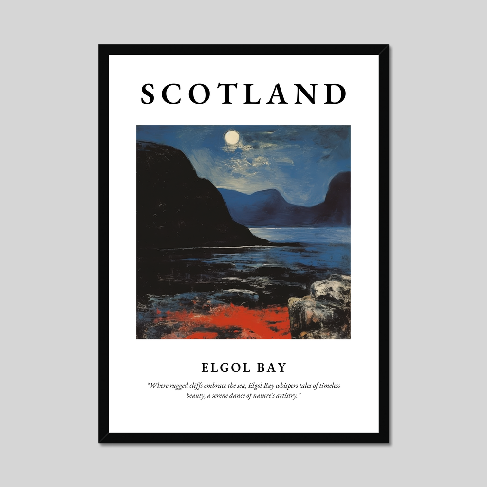 Poster of Elgol Bay, Scotland.