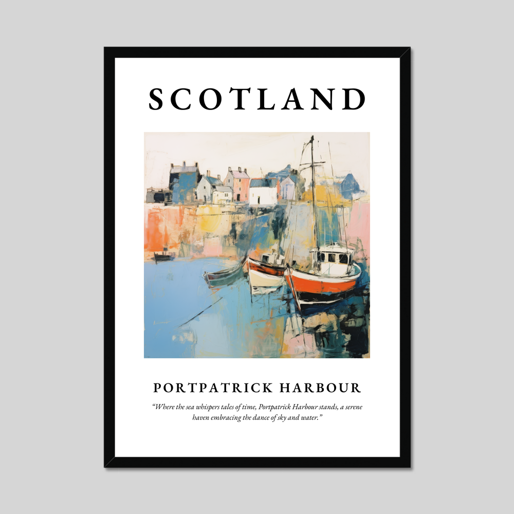 Poster of Portpatrick Harbour, Scotland.