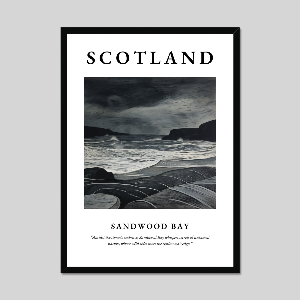 Poster of Sandwood Bay, Scotland.