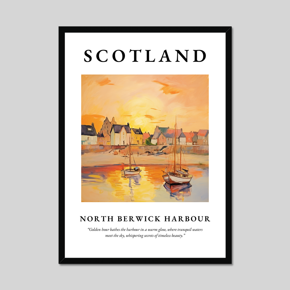 Poster of North Berwick Harbour, Scotland.