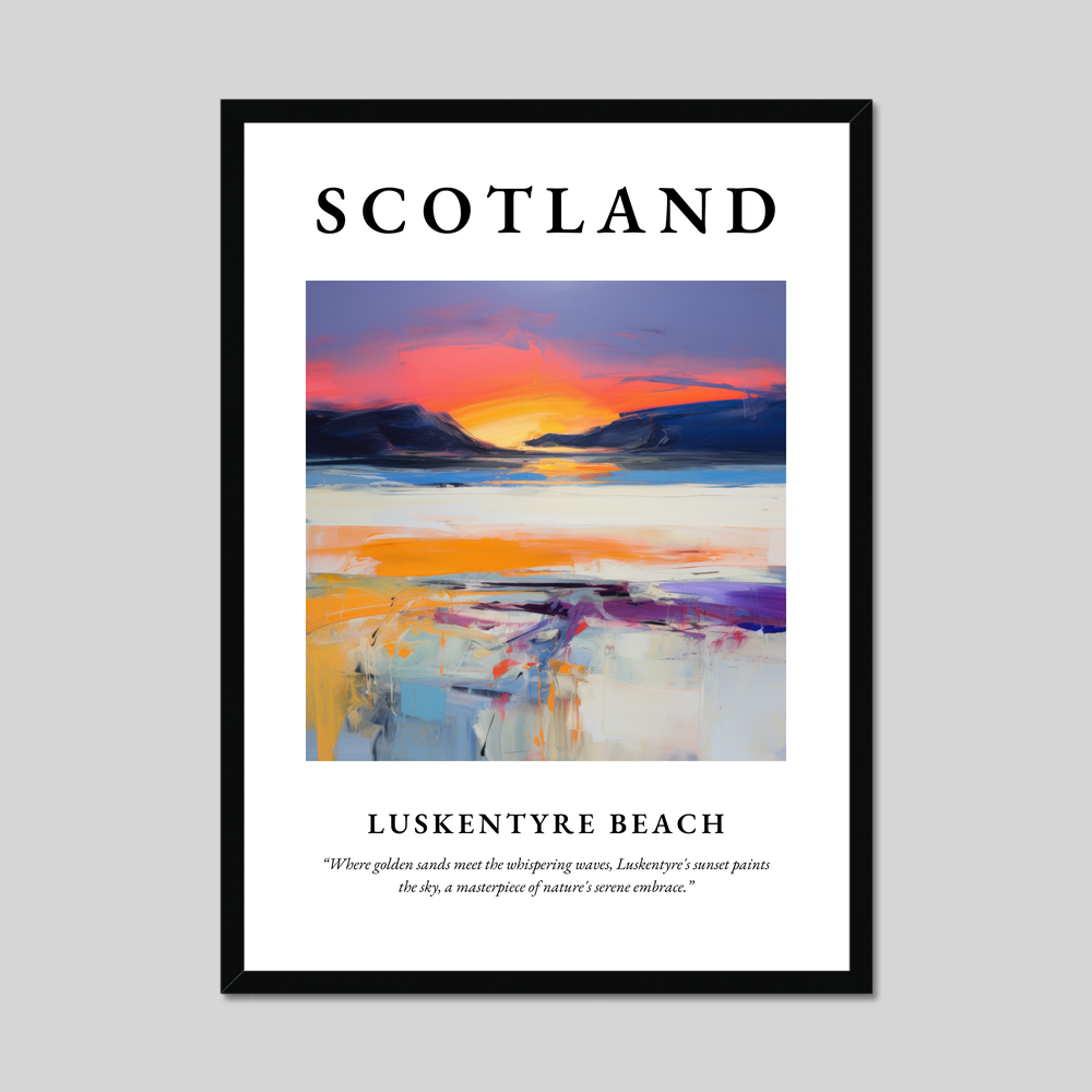 Poster of Luskentyre Beach, Scotland.