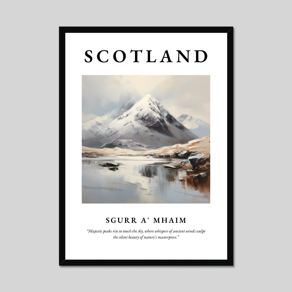 Poster of Sgurr a' Mhaim, Scotland.