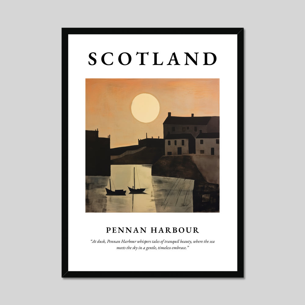 Poster of Pennan Harbour, Scotland.