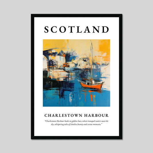 Poster of Charlestown Harbour, Scotland.