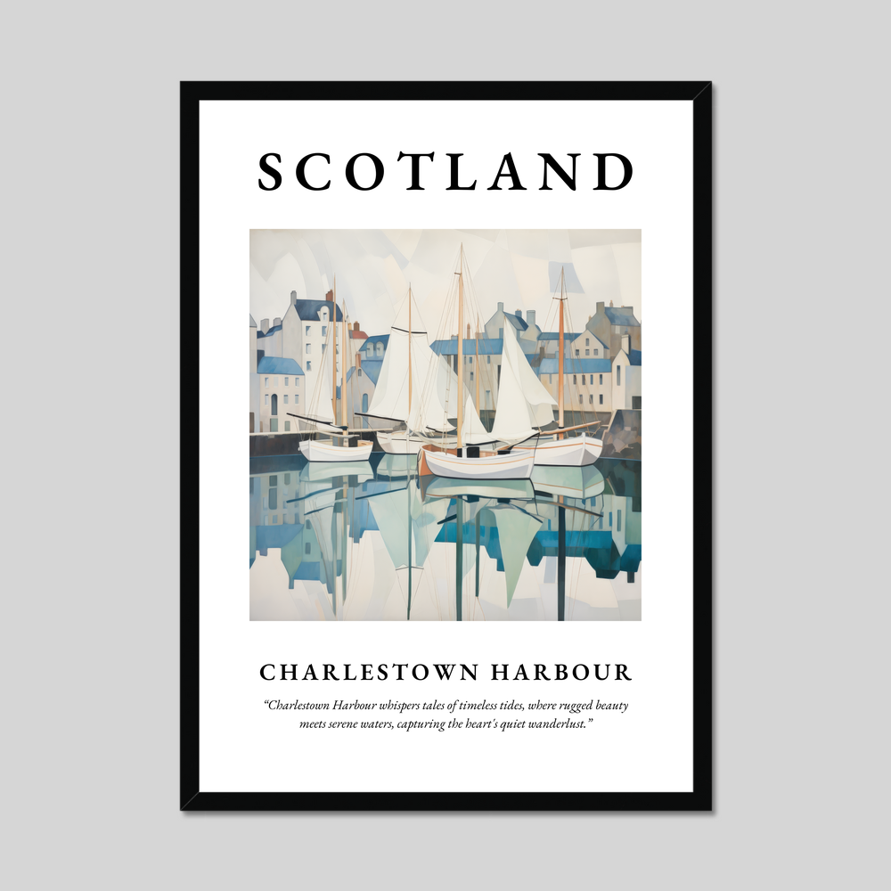 Poster of Charlestown Harbour, Scotland.