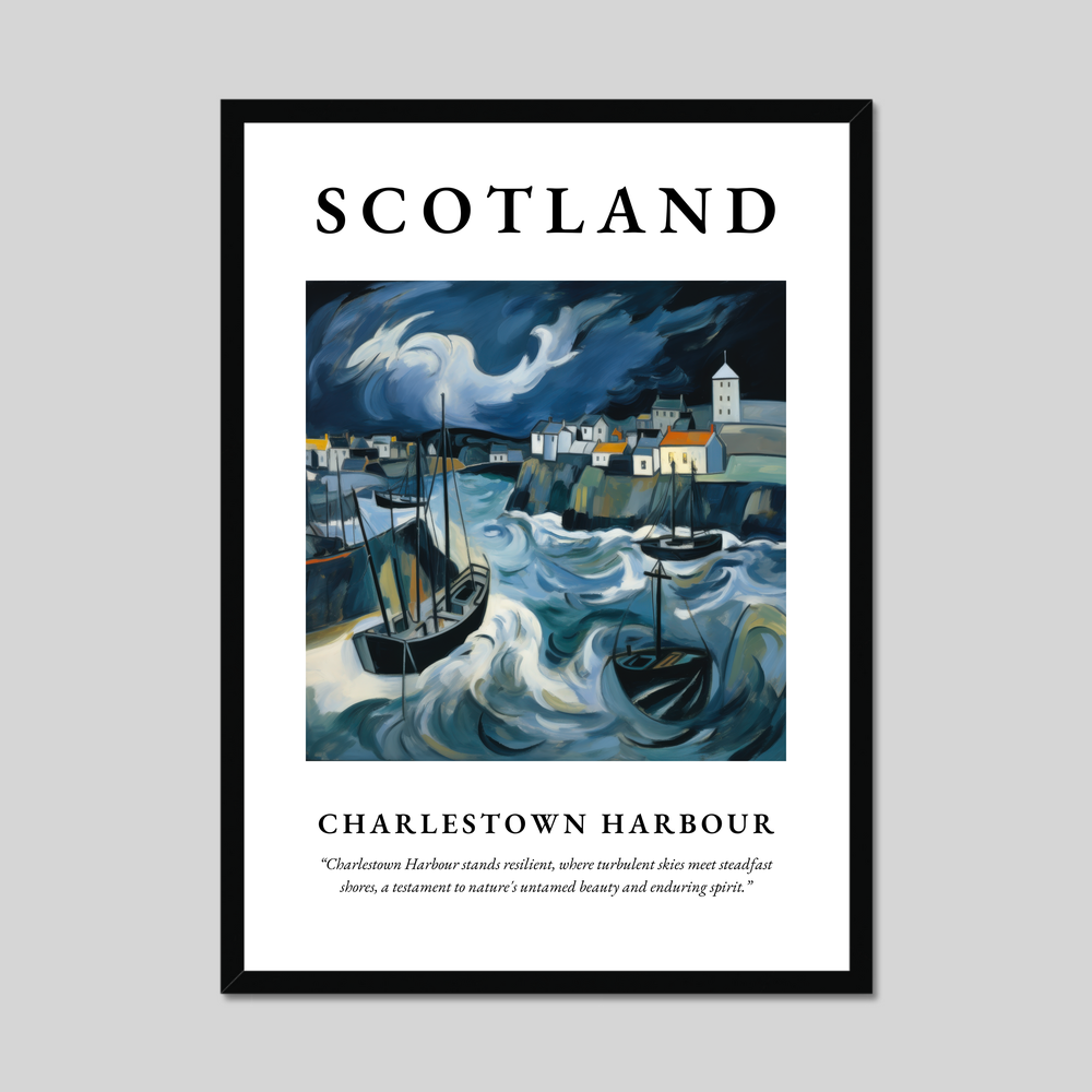 Poster of Charlestown Harbour, Scotland.