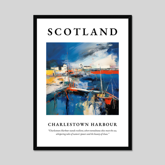 Poster of Charlestown Harbour, Scotland.