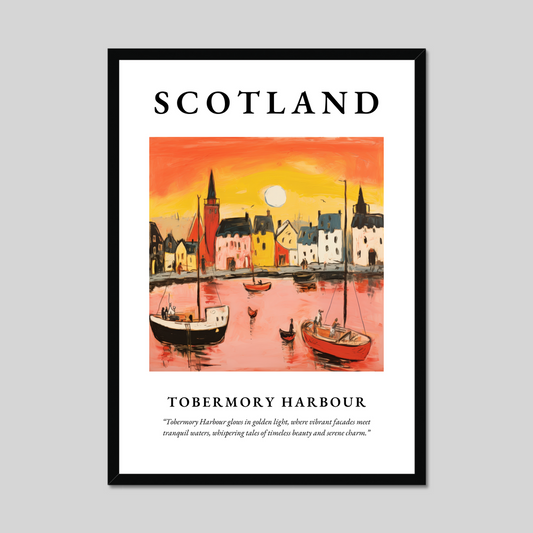 Poster of Tobermory Harbour, Scotland.