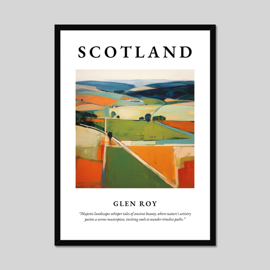 Poster of Glen Roy, Scotland.