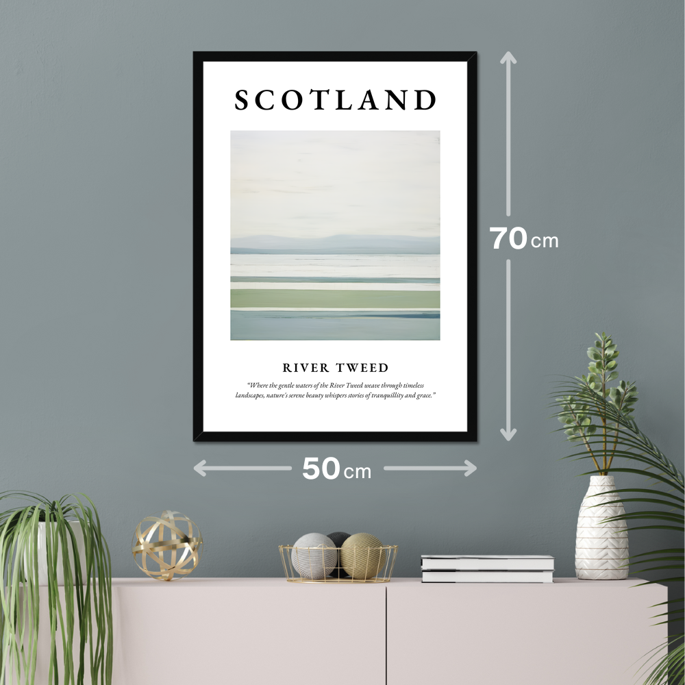 Poster of River Tweed hanging on a wall