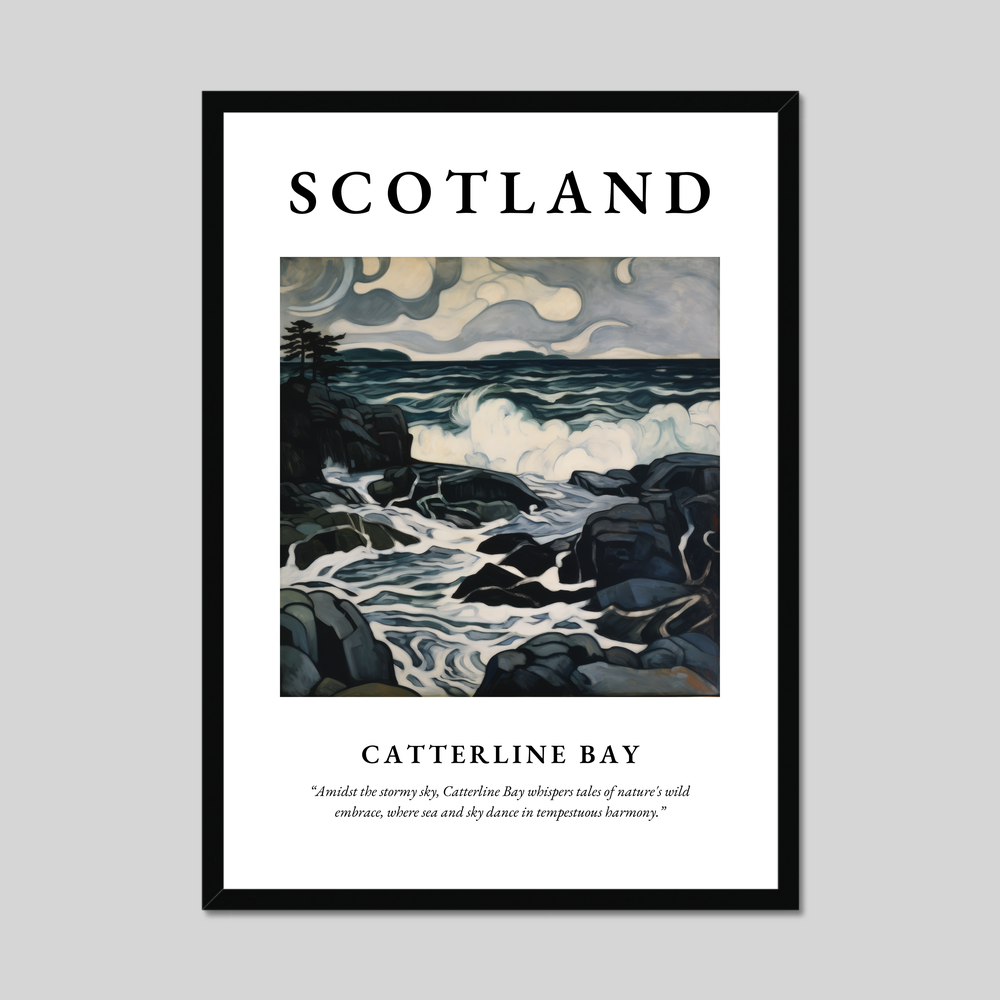 Poster of Catterline Bay, Scotland.