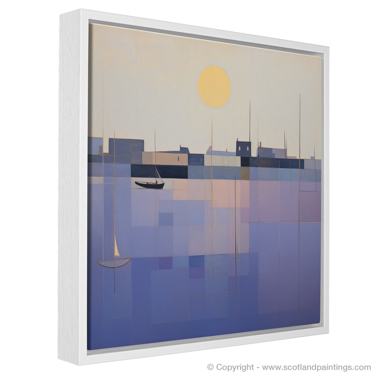 Dusk at Port Ellen Harbour: A Minimalist Ode