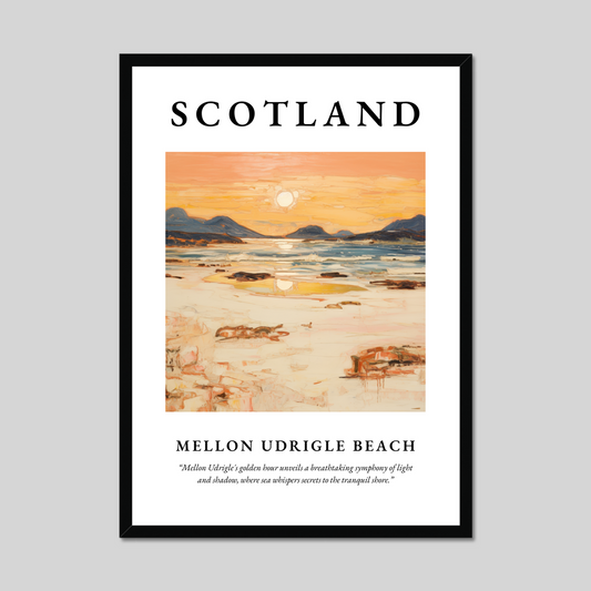 Poster of Mellon Udrigle Beach, Scotland.