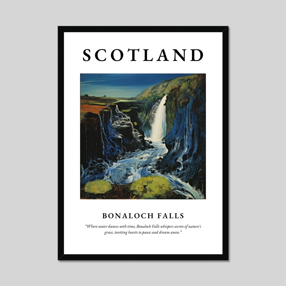 Poster of Bonaloch Falls, Scotland.