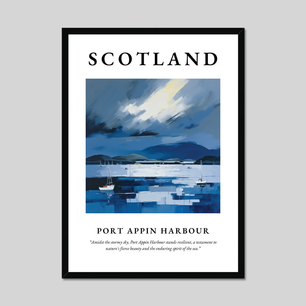 Poster of Port Appin Harbour, Scotland.