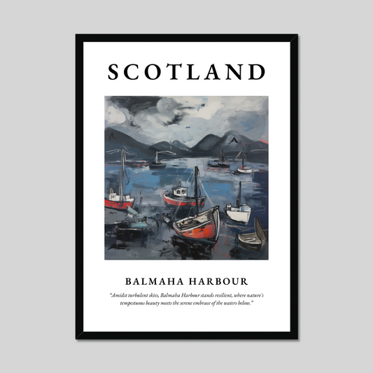 Poster of Balmaha Harbour, Scotland.