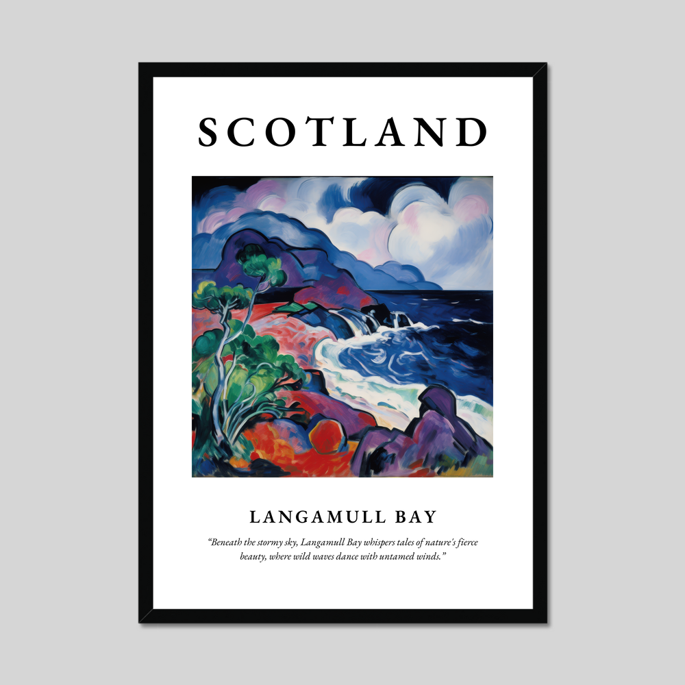 Poster of Langamull Bay, Scotland.