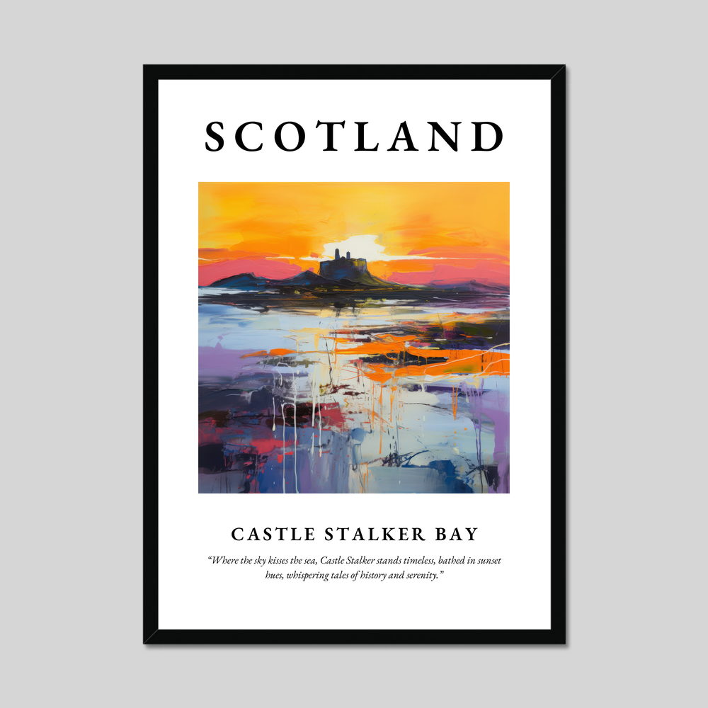 Poster of Castle Stalker Bay, Scotland.