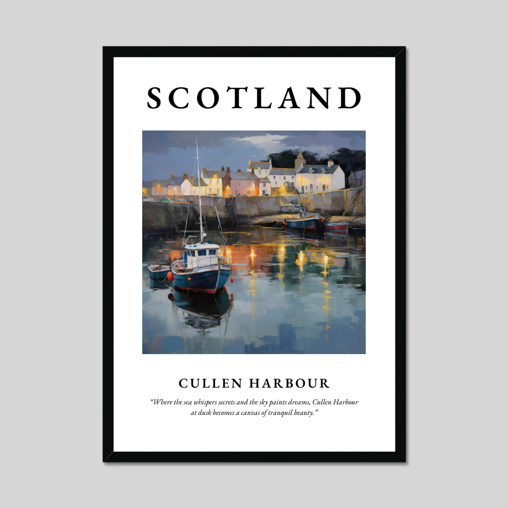 Poster of Cullen Harbour, Scotland.