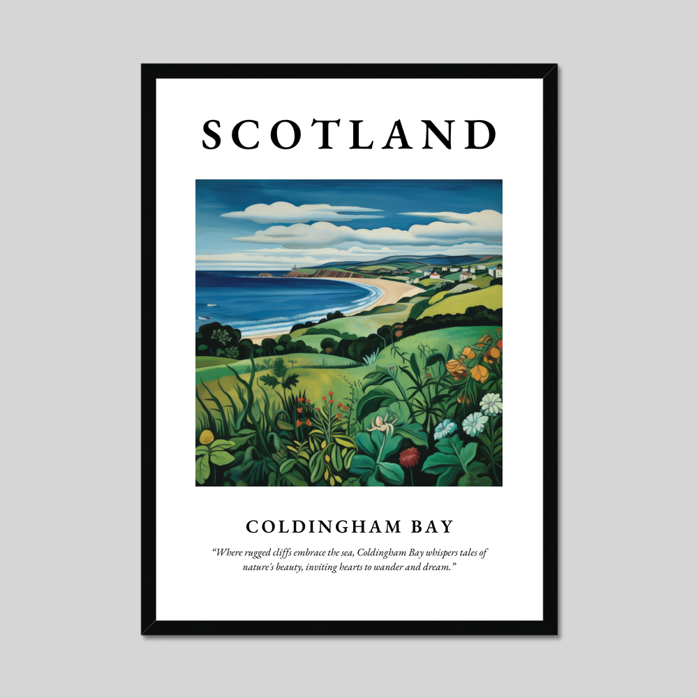 Poster of Coldingham Bay, Scotland.