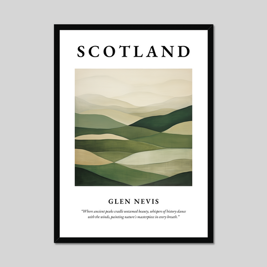 Poster of Glen Nevis, Scotland.