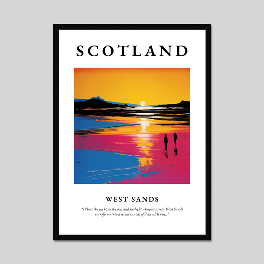 Poster of West Sands, Scotland.