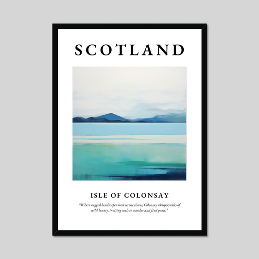 Poster of Isle of Colonsay, Scotland.