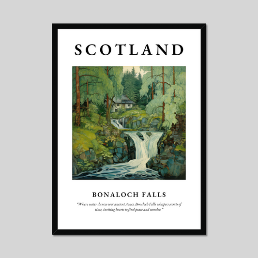 Poster of Bonaloch Falls, Scotland.